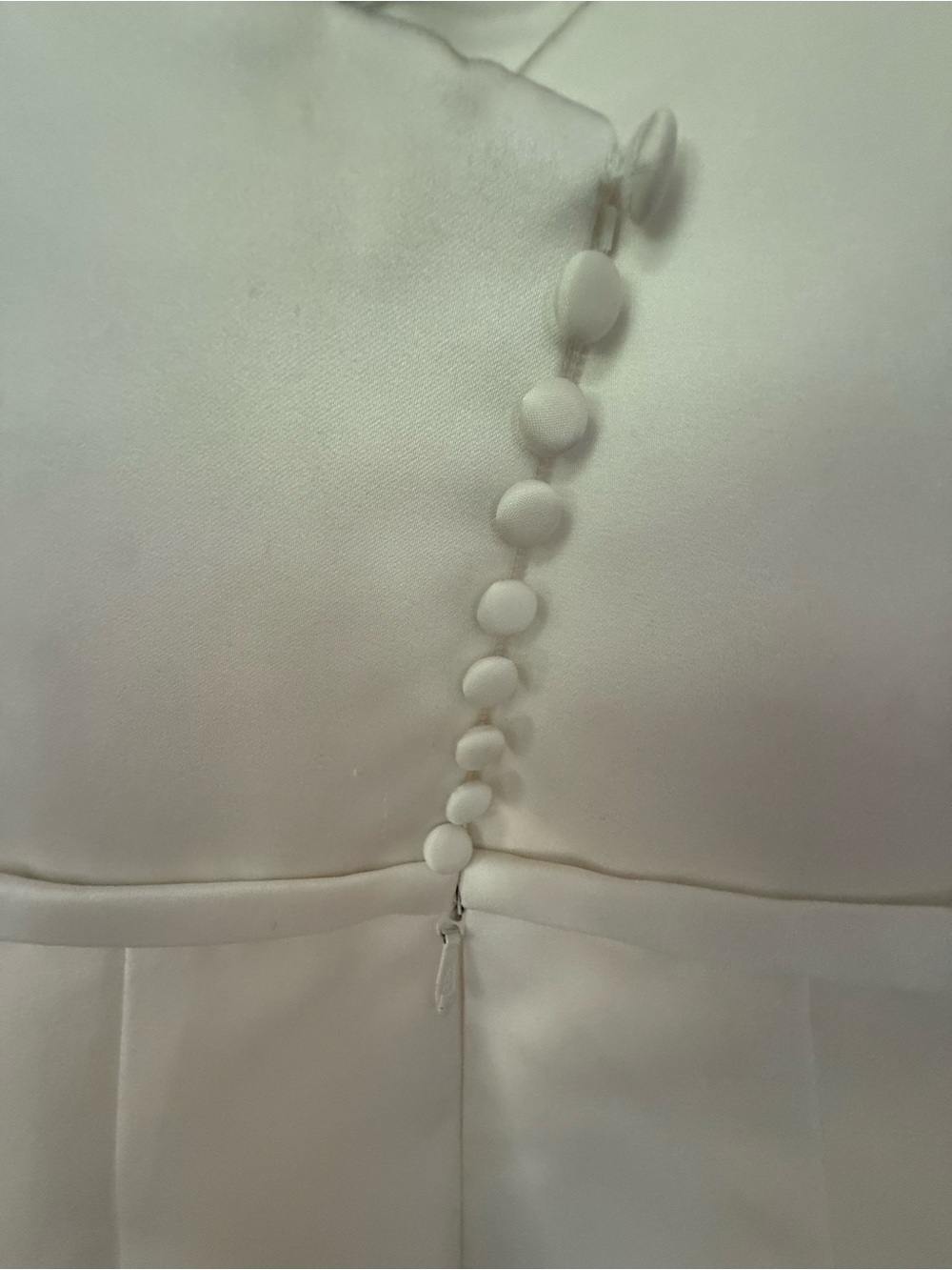 Amsale Strapless White Wedding Gown - Picture 3 of 5